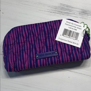 VERA BRADLEY SMALL ZIP COSMETIC ACCESSORY BAG